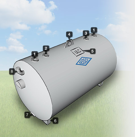 Fuel Oil & Lubricating Oil Tanks Double-Wall