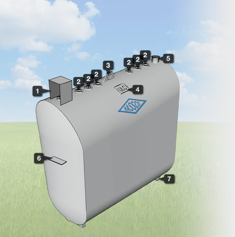 Oval Lubricating and Fuel Oil Storage Tanks Double Wall